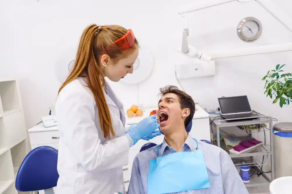 patient in dental chair
